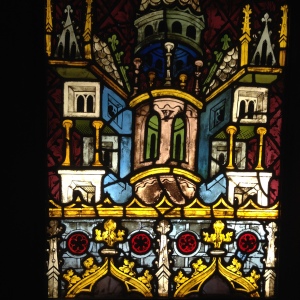 Detail aus einem Kirchenfenster des Stephansdoms, um 1390 Foto: Gerd Walther